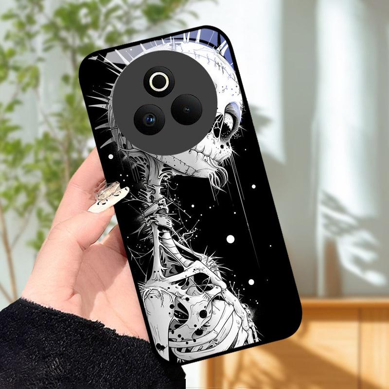 Tempered Glass Phone Case For OPPO Realme P3 Pro 5G Funda Shockproof Hard PC Shell Back Cover For Realme P3Pro RMX5032 Coque