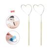 Heart-Shaped Eyelash Inspection Mirror for False Lashes Application