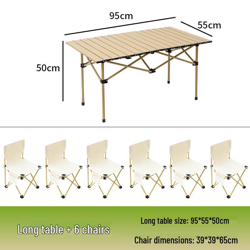 Outdoor Folding Camping Table and Chair Set