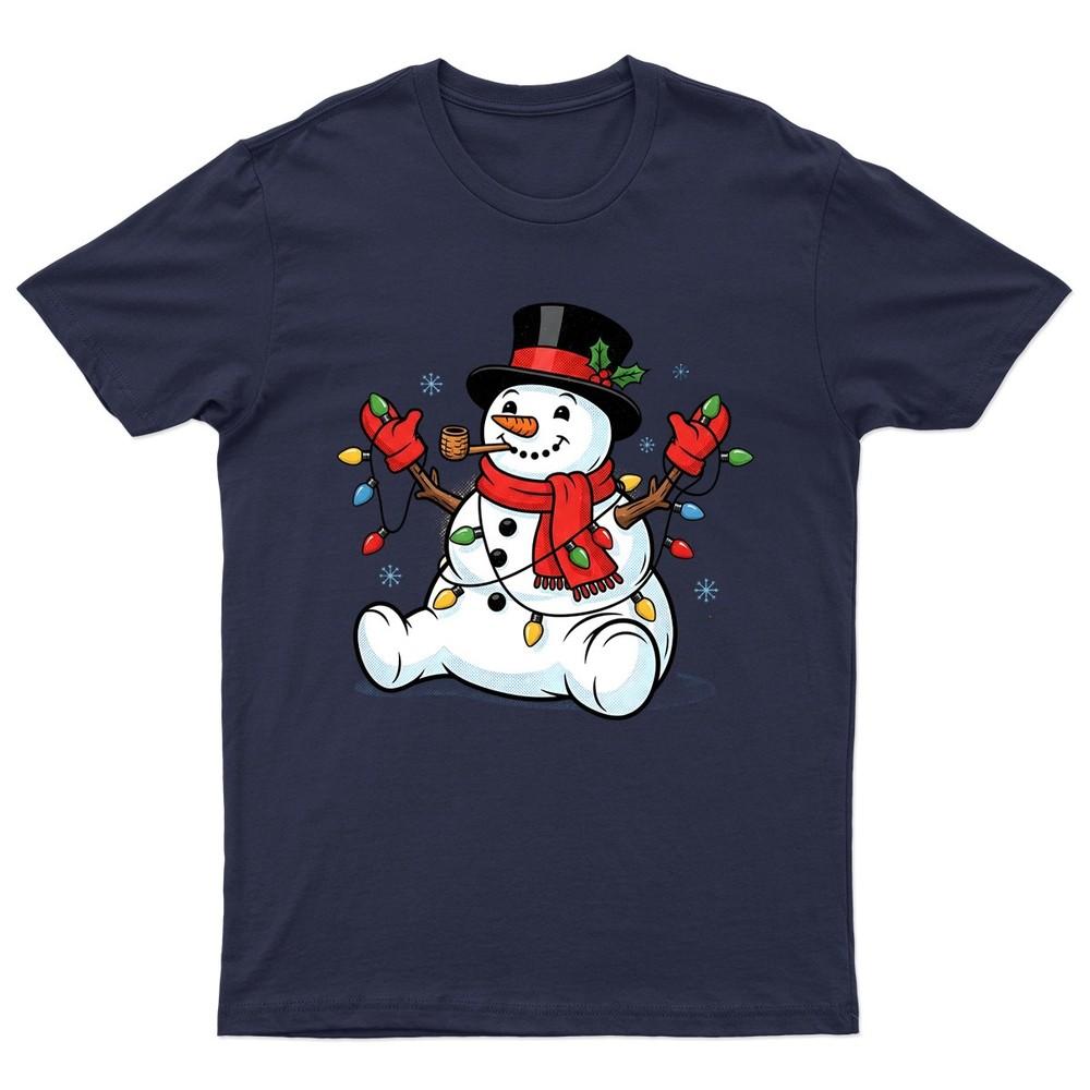 SnowUnisex Christmas Lights Holiday TShirt Unisex Gift Retro Funny Unisexs