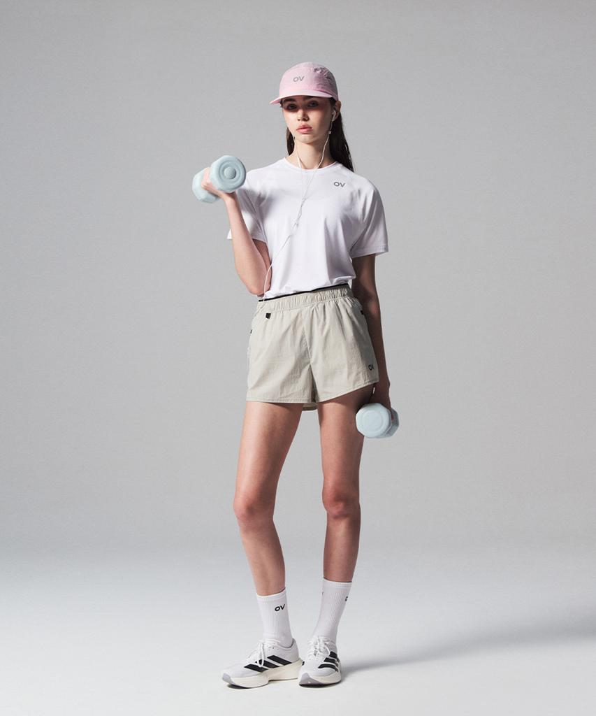 Ausdoeoboiseu Technol-Ov™ Race Shorts (Gray Khaki)