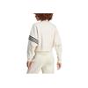 adidas Originals Trefoil Logo High Collar 3-Stripe Zip-Up Sports Jacket Women Jacket Miracle-White IB7316