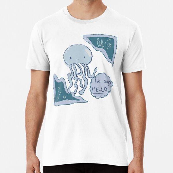 Cute Octopus Waving Hello T-Shirt S-5XL Best T-Shirt