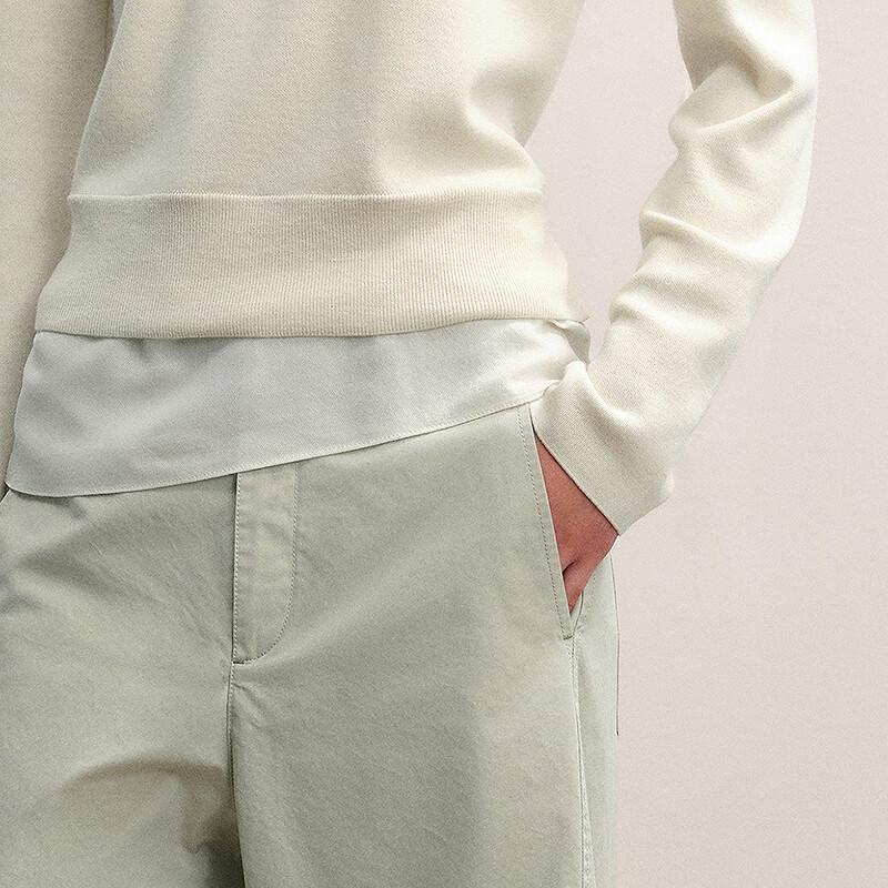 Less 2025 Autumn Cotton Suit Trousers