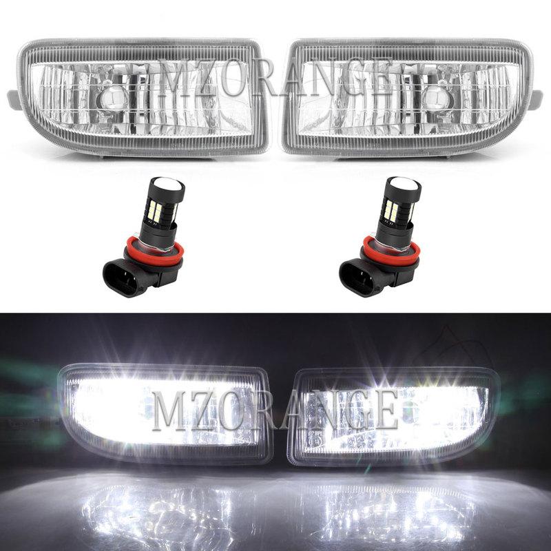 LED Fog Lights Headlight for Toyota Land Cruiser 100 LC100 FZJ100 1998-2007 Halogen Fog Bumper Driving Lamp car accessories