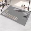 60*90cm Rutschfeste Badewanne Saugfähige Kieselgurmatte, Weicher und Super Hochwertiger Schnelltrocknender Duschvorleger