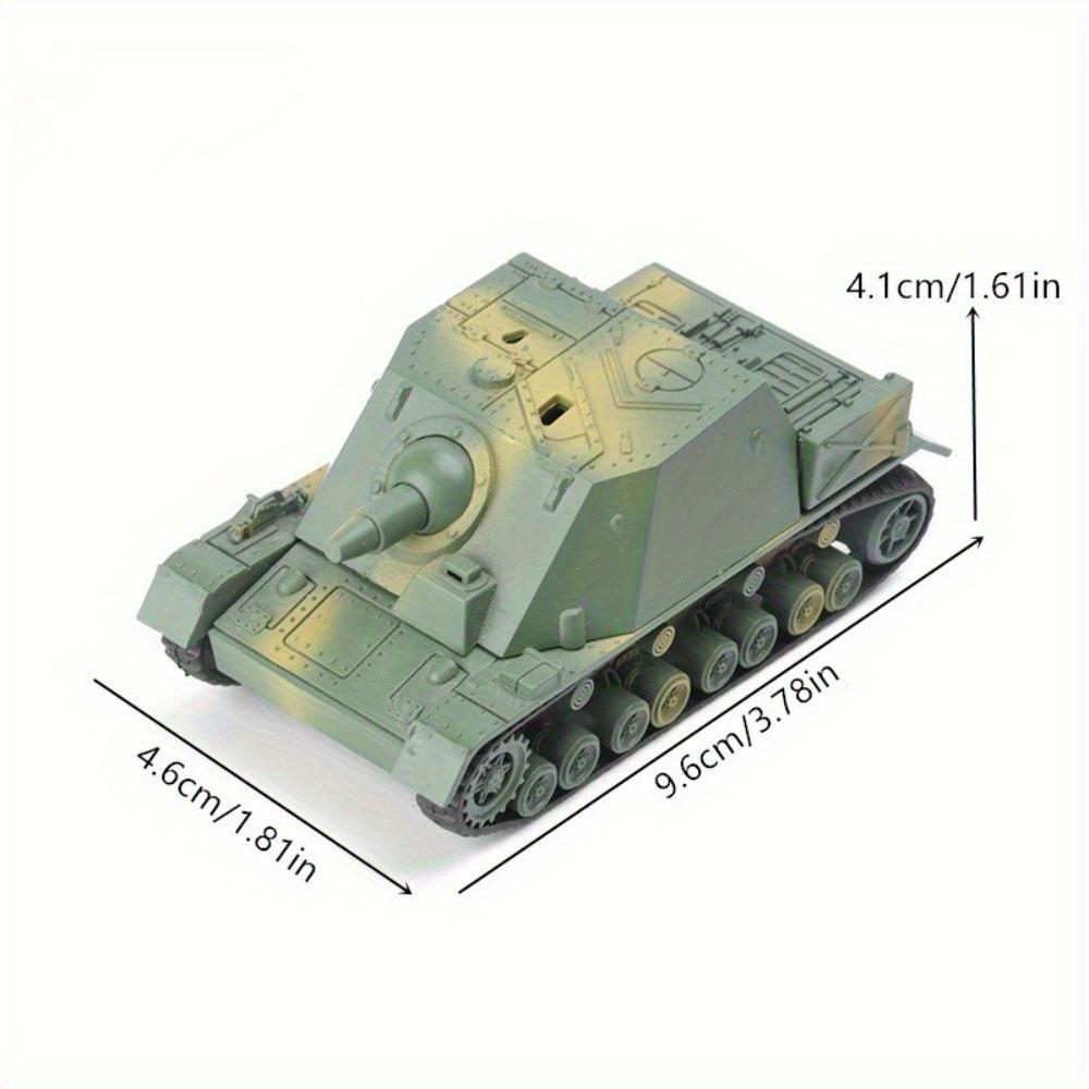 1/72 German Grizzly Assault Tank Model DIY Assemly Puzzles Toys Model Educational Collection WW II Building