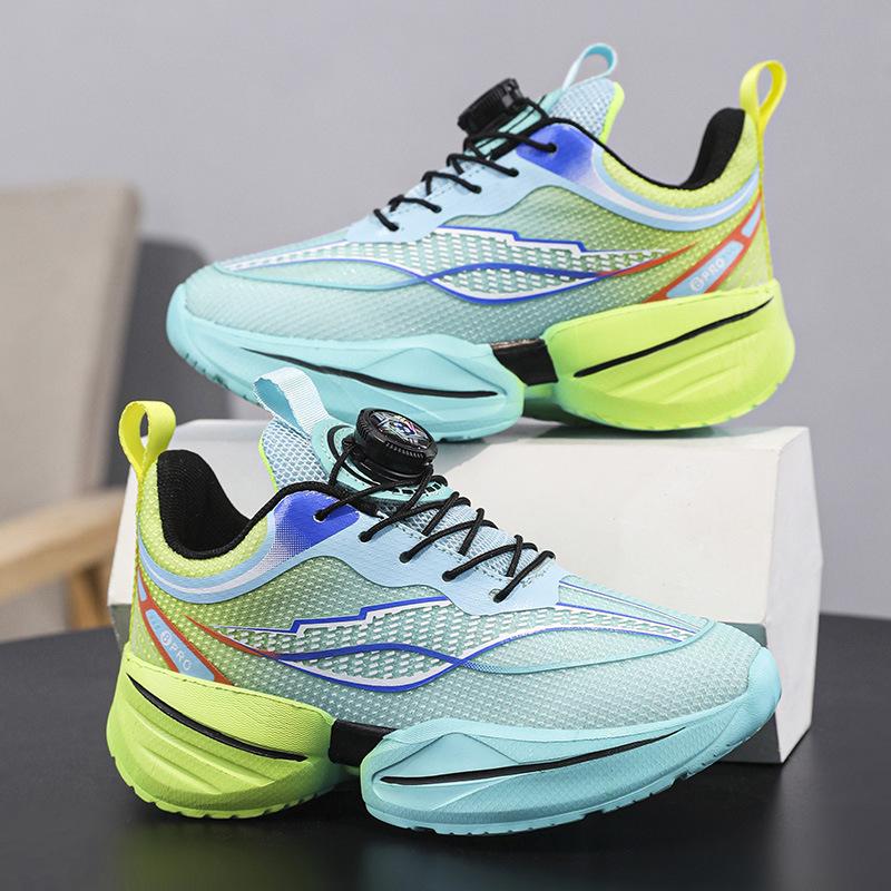 

Boys Shoes Mesh Breathable Children s Running Basketball Red Rabbit Shock-absorbing Training Sports 40 флуоресцентный зеленый