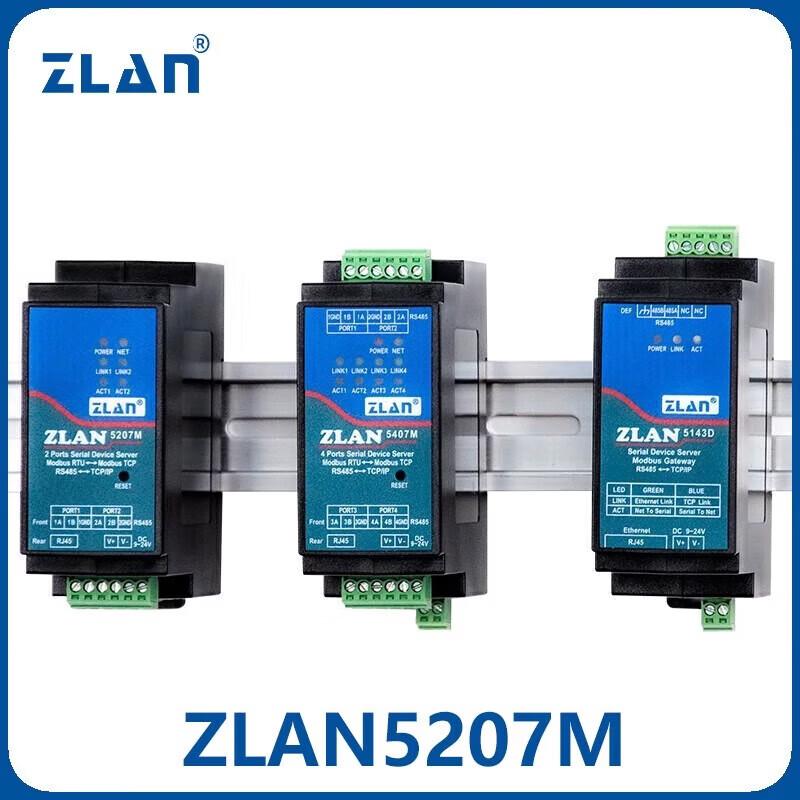 

Промисловий 2-портовий шлюз ZLAN RS485 на Ethernet Modbus MQTT