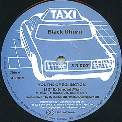 12inch Record BLACK UHURU  Youths Of Eglinton  Inst Dub SR007 Taxi 1980 UK Reggae Ska  Dub