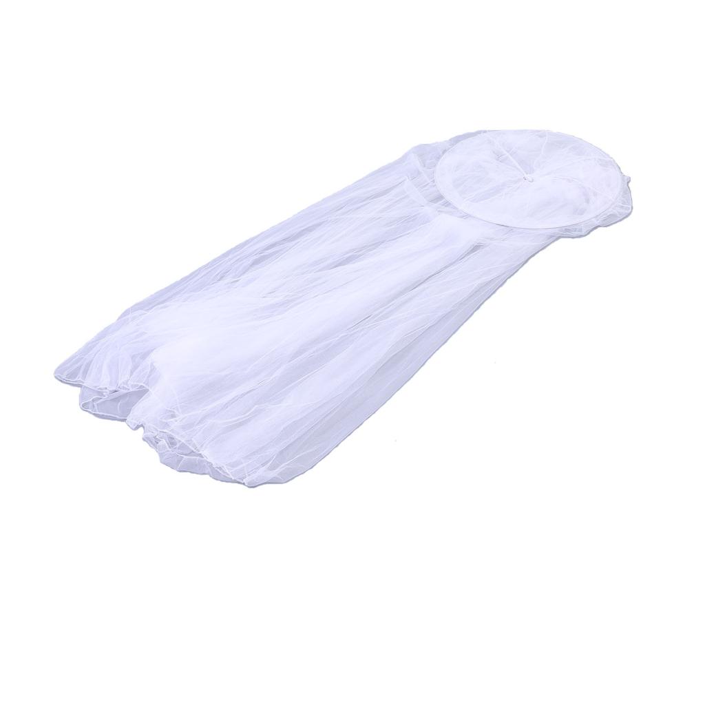 Net Bed Canopy Breathable Ceiling Hanging Bed Curtain Netting for Single Beds Full Size Beds White