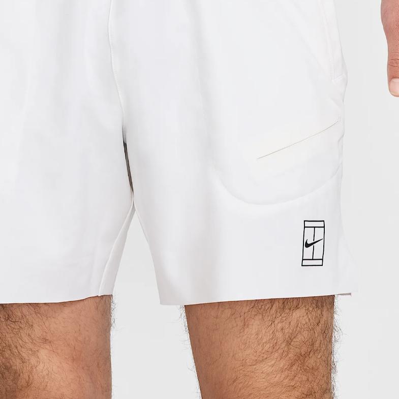 New Nike AdvantageDri Fit Tennis Bottom Men's White/Black FZ6914-100