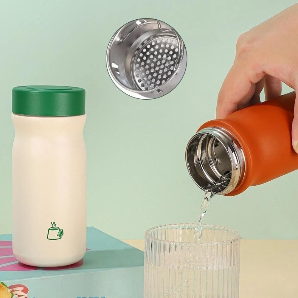 Portable Thermos Bottle Stainless Steel Insulated Flask Fashion Thermos Cup  Daily Use