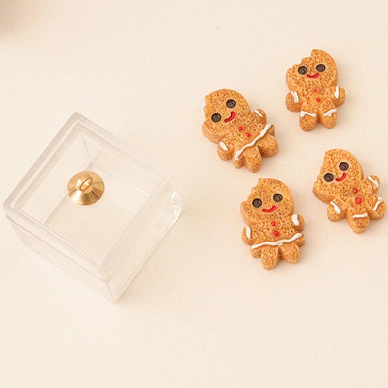 Dollhouse Simulation Christmas Candy Cookies Gift Box Model Dollhouse Kitchen Dessert Decoration Dolls House Food Accessories