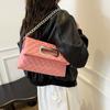 Große Kapazität Tasche Damen Neu Trendig High-End Mode Diamant-Ketten-Tasche Pendler Schulter Umhängetasche