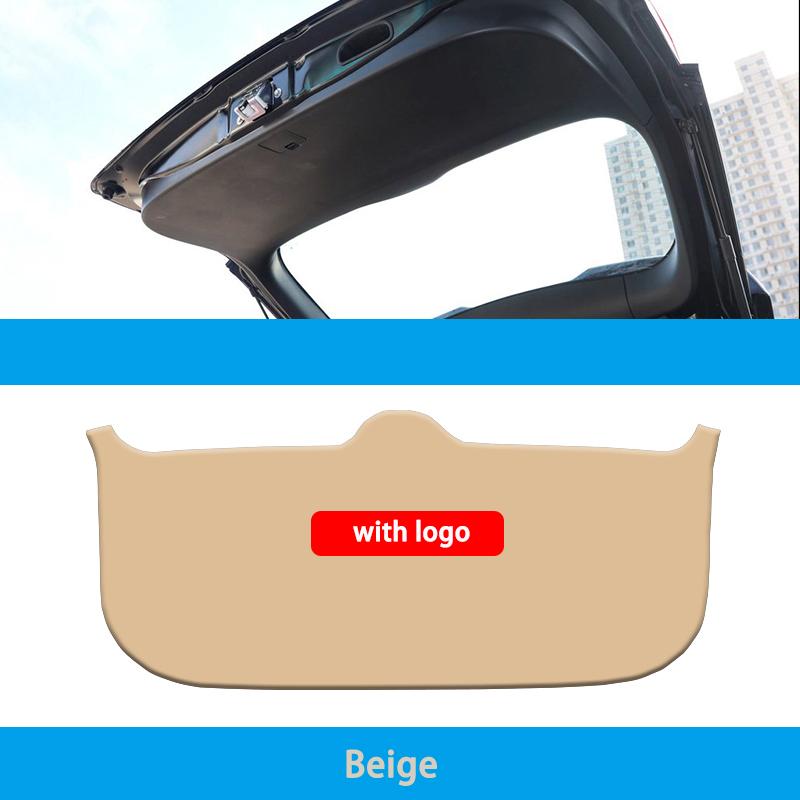 Car Rear Trunk Tailgate Anti-kick Protective Mat Leather Decoration Pad For Mitsubishi Outlander 2016 2017 2018- Accessories