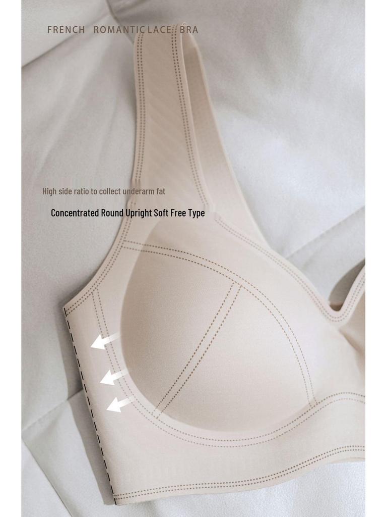 Cloud-Feel Women's Seamless Wireless Bra - Comfortable Medium-Thin Anti-Sag Vest Style with Fixed Cups