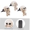 LIFKOME 3pcs Skull Ghost Head Decoration Car Clip Car Aroma Decoration Glitter Accessories