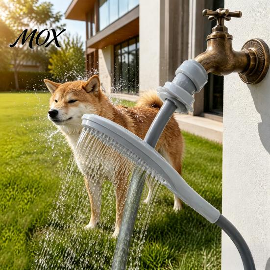 Dog Shower Hose Attachment Faucet Sprayer, Slip-On Bathtub Hose, Portable Tub Rinse Station for Pet Bathing, Hair Washing, Rinsing Adapter Pets