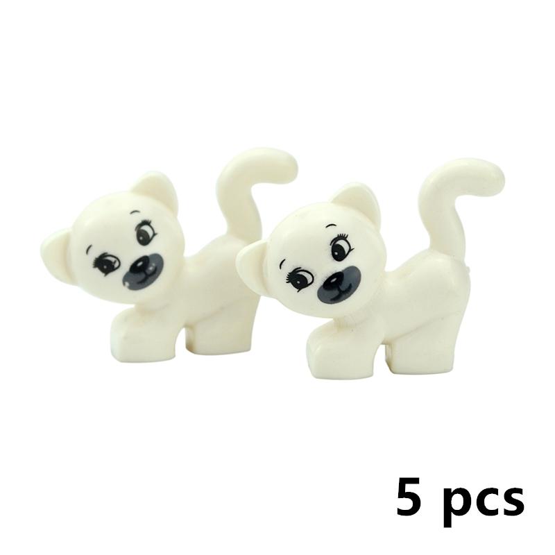 MOC City Animal Brick Building Blocks Creative Pet Zoo Dog Duck Tortoise Penguin Cat Pig Eggs Bird Rabbit DIY Model Toys For Kid