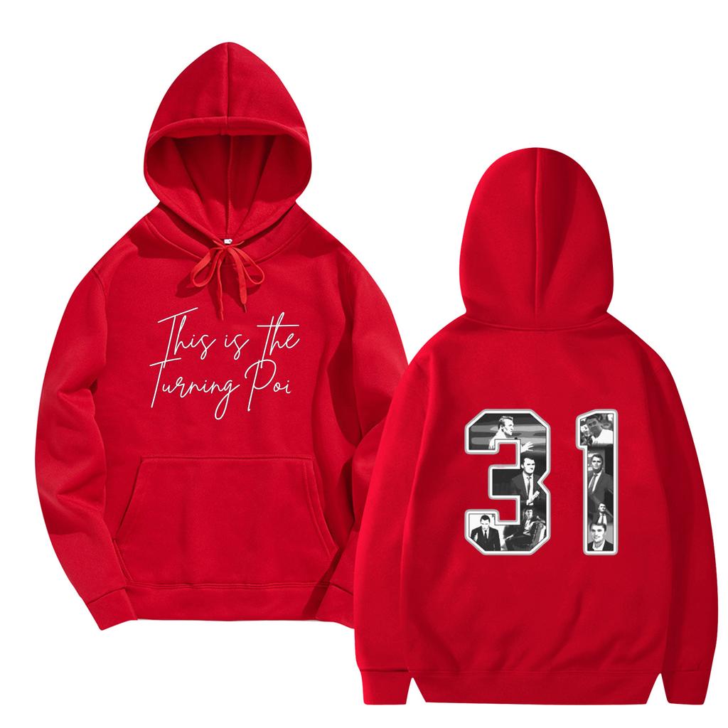 Women's And Men's  Fashionable Hooded Long Sleeved Printed Casual Pullover Unisex Sweatshirt Top