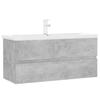 VidaXL Armoire d'Evier avec Lavabo Intégré Placard de Salle de Bain Meuble de Rangement Armoire de Rangement Toilette 3071661