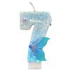 Mermaid Tail Digital Birthday Candles for Cake Decoration and Party DIY