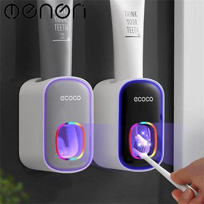 MENGNI Dispenser automatico di dentifricio pigro per montaggio a parete Dispenser di dentifricio antipolvere per WC Set di accessori per il bagno di casa