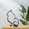 Art Wall Carvings Abstract Metal Line Geometric Line Drawing Art Statues Strength Ornament