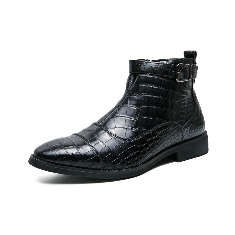 Fashion Business men's boots Retro British gentleman style Outdoor casual formal party Daily office autumn and winter shoes Hot  38-4
