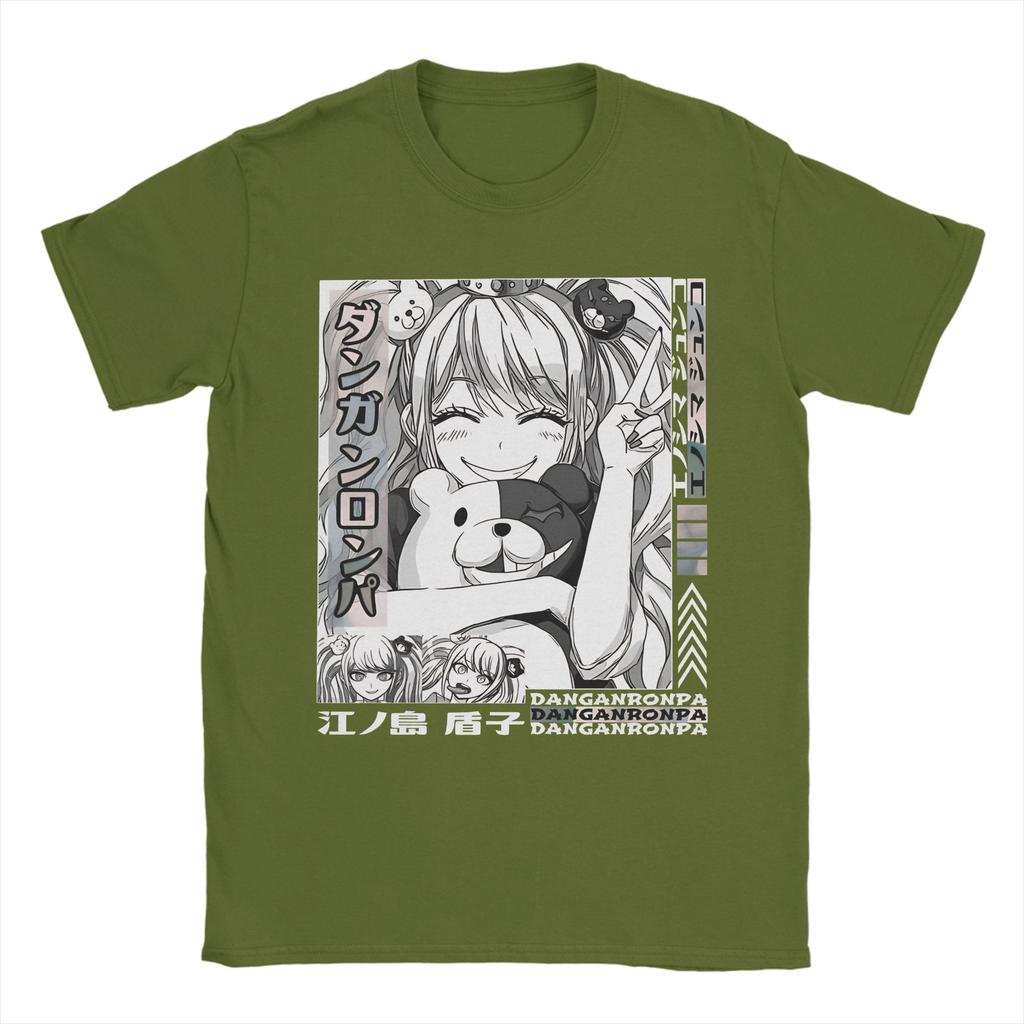 Men Women Printed Junko Enoshima Japanese Video Game Danganronpa T Shirt Tee Pure Cotton  T-shirts Clothes