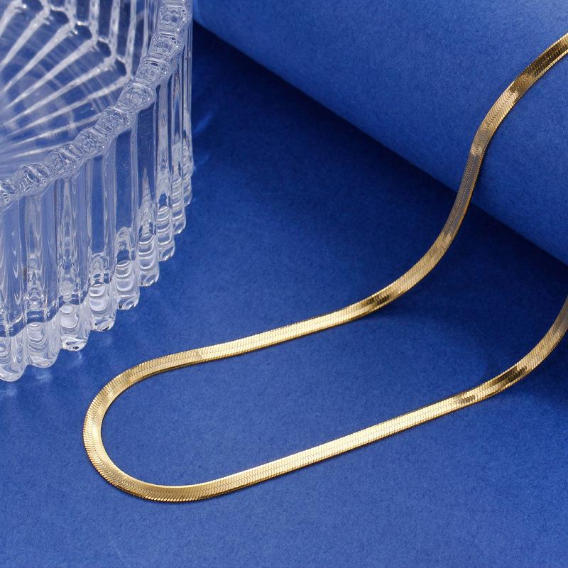 Snake bone chain necklace women's simple and versatile temperament high ins cold wind element chain women