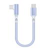 Factory Short USB Type-C Cable 5A Fast Charging 90 Degree Elbow Braided Portable Data Cable for iPhone