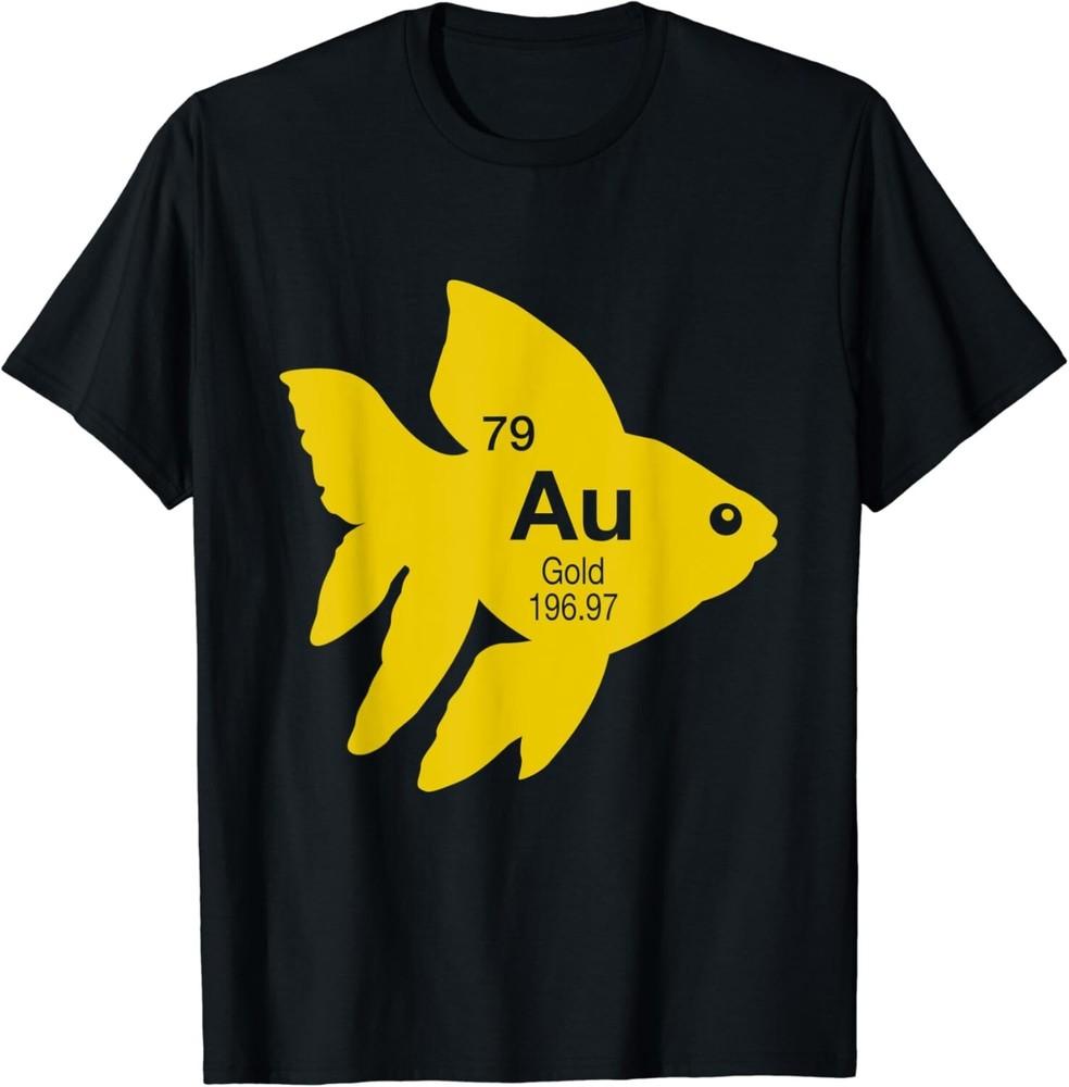 Au Goldfish Periodic Element Funny Graphic Chemistry Gift Unisex T-Shirt