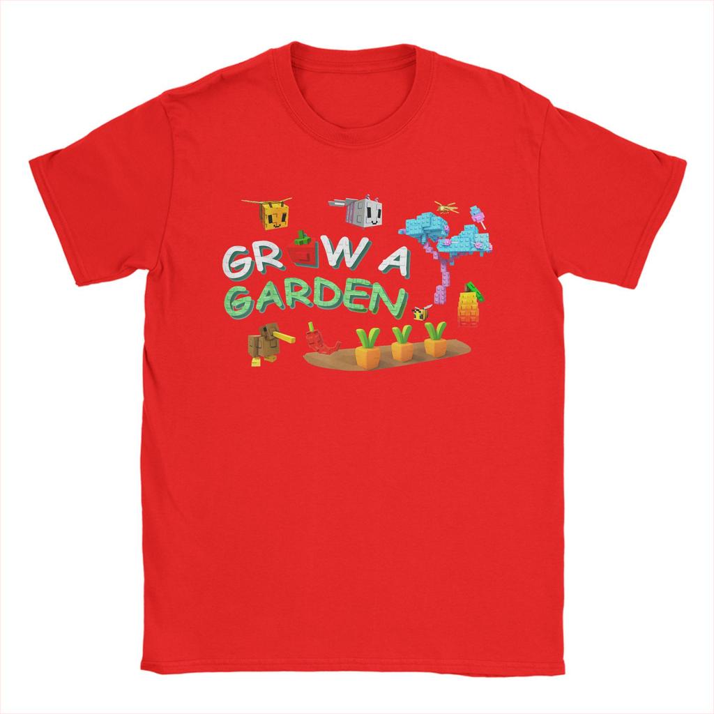 Grow A Garden T Shirt Men 100% Cotton Unique T-Shirt Round Neck  Tees Short Sleeve Clothes Gift Idea