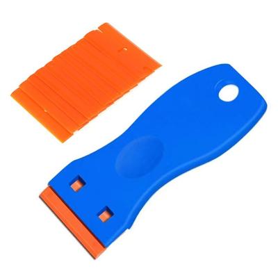 Plastik Jilet Kazıyıcı Aletler 10 Adet Plastik Jilet Bıçağı Etiket Sökücü Kazıyıcı Çıkartmalar Etiketler Dekaller için