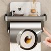 Wall-Mounted Punch-Free Toilet Tissue Storage Box