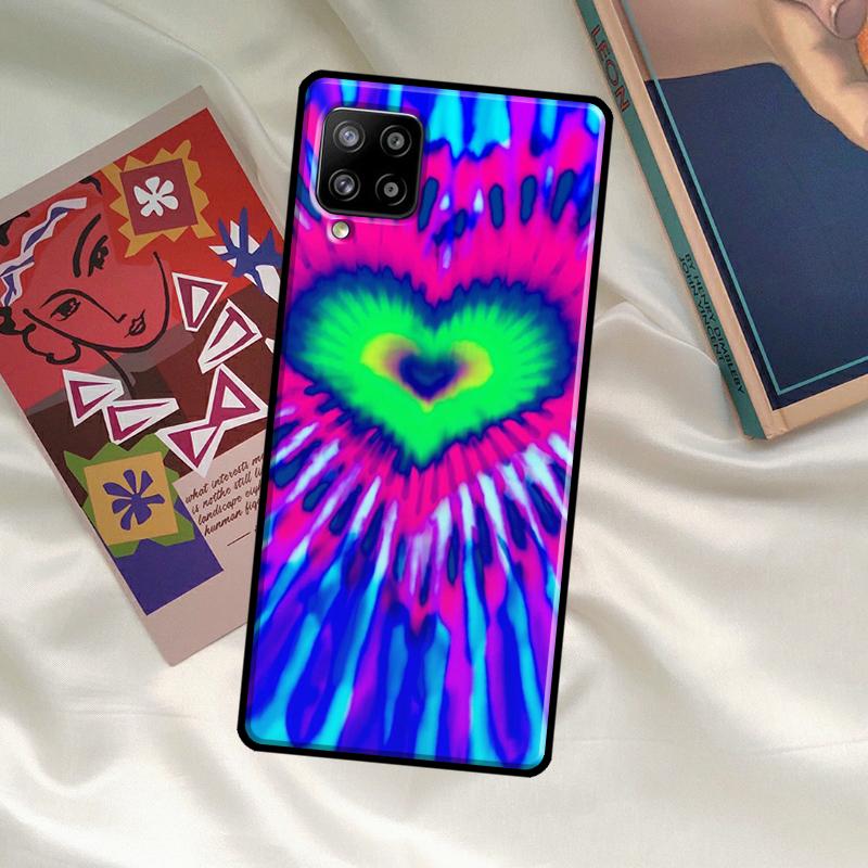 Heart Tie Dye Case For Samsung Galaxy A33 A13 A36 A56 A23 A52 A32 A12 A54 A34 A14 A16 A26 A53 A15 A35 A55