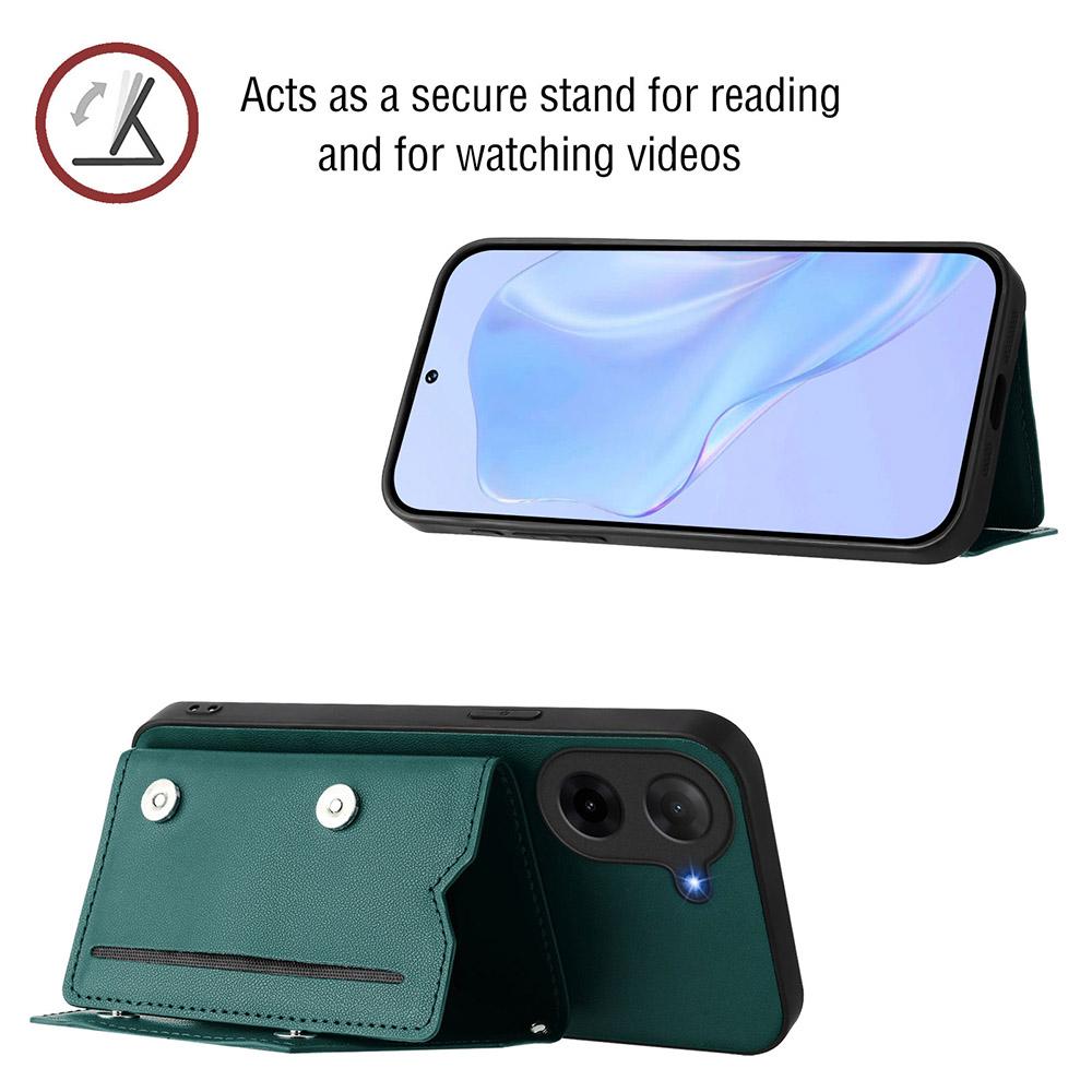 Card Holder Back Case For Xiaomi Poco X5 Redmi 14C 14R 13C 12C 11A 10C Note 12 Magnetic Button-Flip Leather Wallet Phone Cover