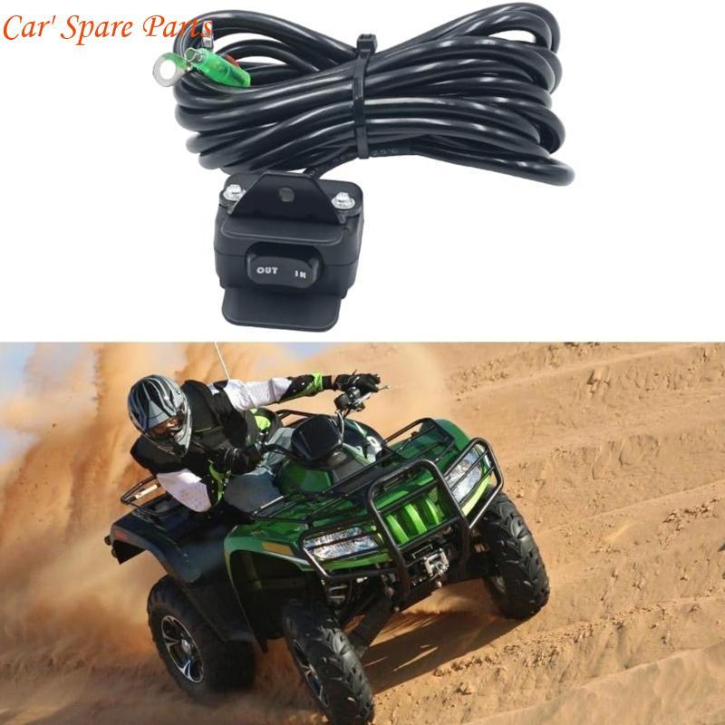 Y4UA ATV Accessory 12V Thumb Switch Handlebar Control Line Mini Switch Handlebar for ATV China Mainland