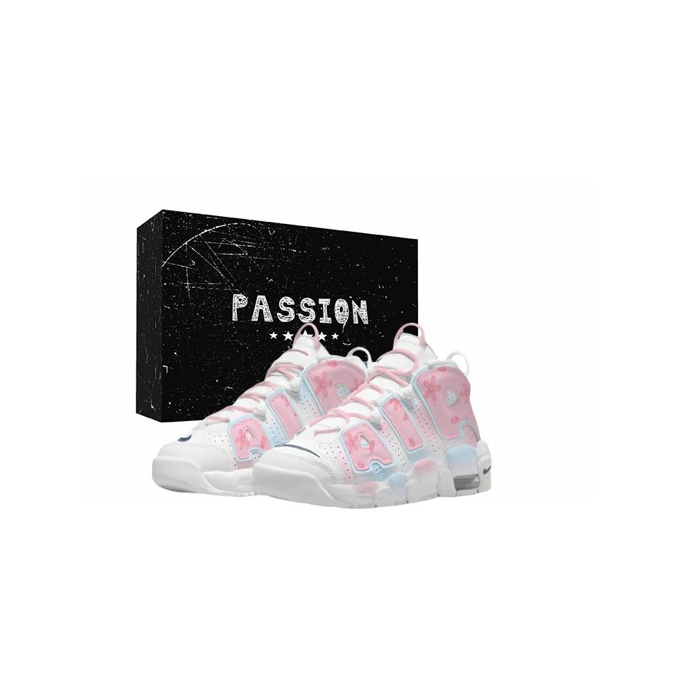 

Nike Air More Uptempo White Pink Sneakers Cushioning Abrasion Resistant Cushioning, Wear Resistant Mid top DH9719-100(Team1868-) 40