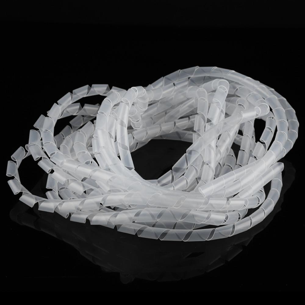 PE Spiral Wire Binding Black Wire Management Sleeve Flexible Spiral Cable Wrap Cord Management