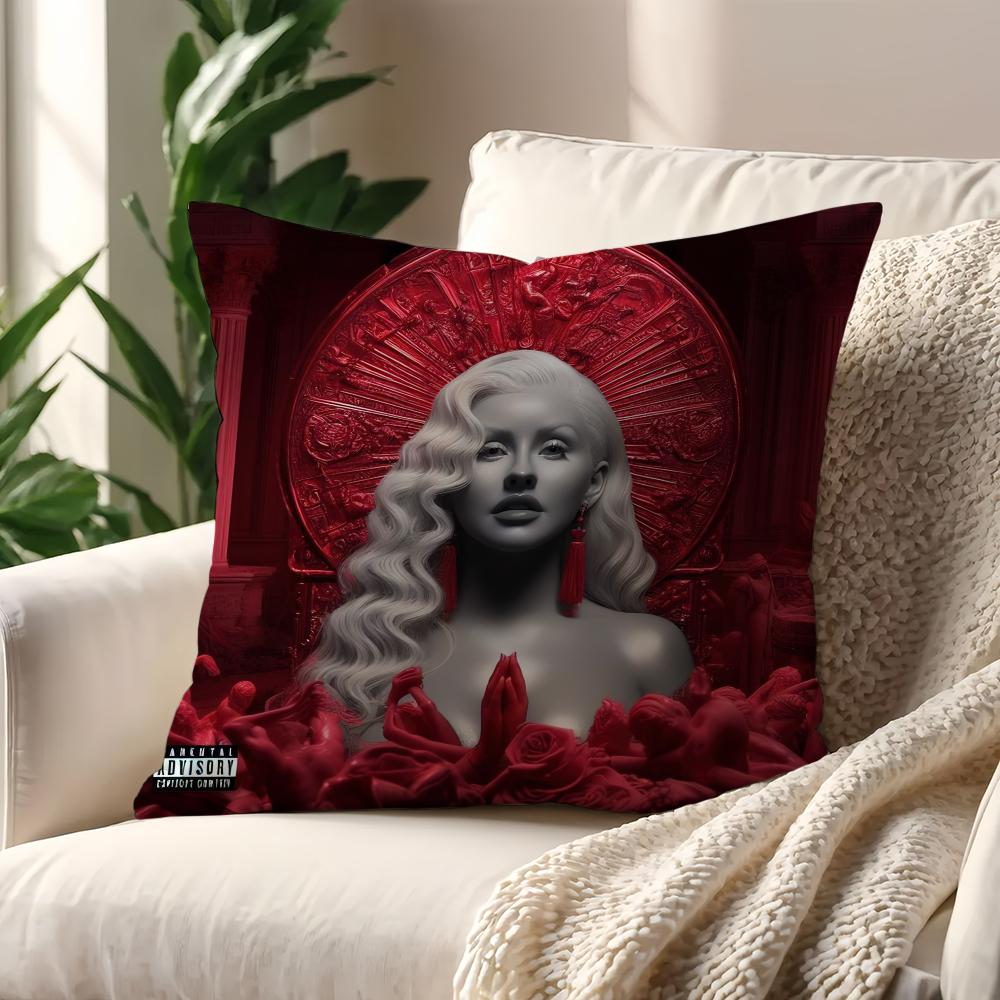 Singer C-Christina A-Aguilera Music cushion cover Pillow Cover Decoration Room Home Sofa living Office Car Nordic Simplicity