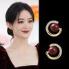 Retro Vermilion Earrings - Luxurious, Niche, Sophisticated, Simple and Versatile Ear Accessories Suitable for All Ear Holes.