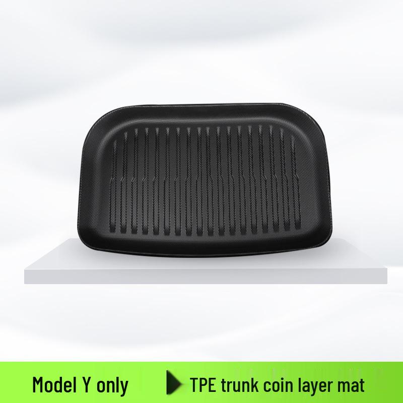 Tesla Model Y TPE Trunk Mat: Waterproof, Wear-Resistant, Easy to Clean Floor Protection