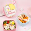 Cute Cartoon Lunch Box Children Stainless Steel Bento Box with Tableware Kids Portable Food Storage Container for Picnic School