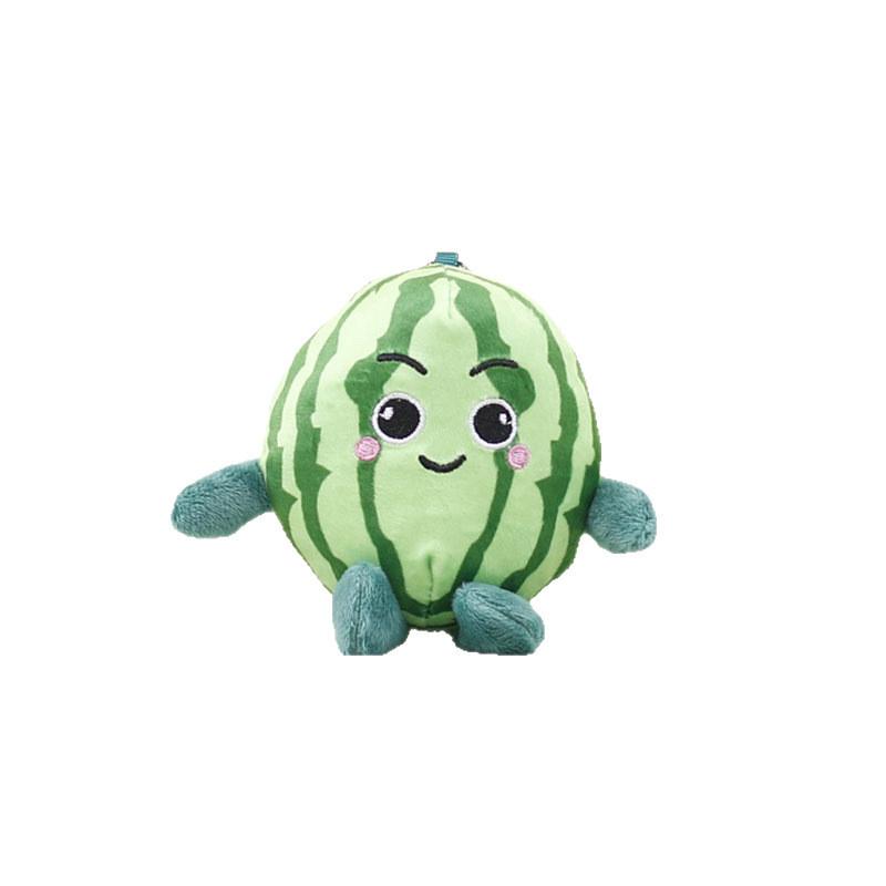 Watermelon Plush Doll Key Chain With Smile And Frown For Bag Decoration And Gifts