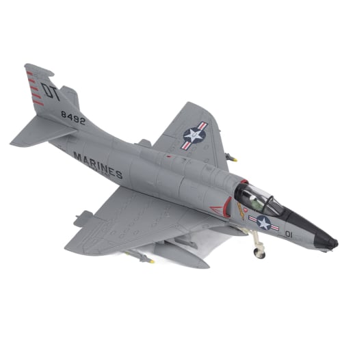 Oreb 1:72 A-4 Skyhawk Attack Aircraft Model, Alloy Skyhawk Attack Aircraft Model Kit, Skyhawk Fighter Attack Aircraft Diecast Airplane Military Displa