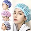 1Pc Thick Waterproof Shower Cap Bath Hat Double Layer Hair Cover Women Supplies Showering Mesh Caps Bathroom