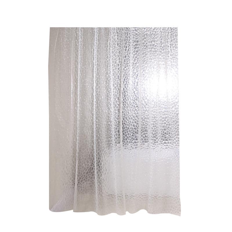 3D EVA Waterproof Water Cube Shower Curtain for Bathroom, Dorm & Public Showers